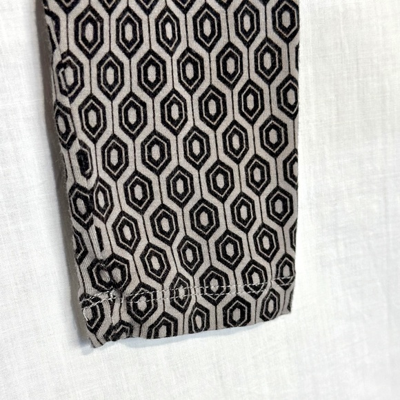 DownEast - Stretch TOP 3/4-sleeves diamond pattern SOFT fitted Sz XS - Gray - Picture 10 of 13